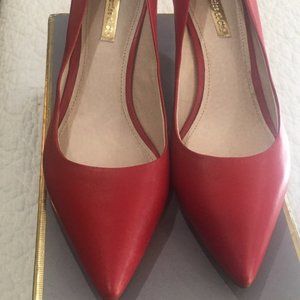 Louise et Cie Red Leather Heels